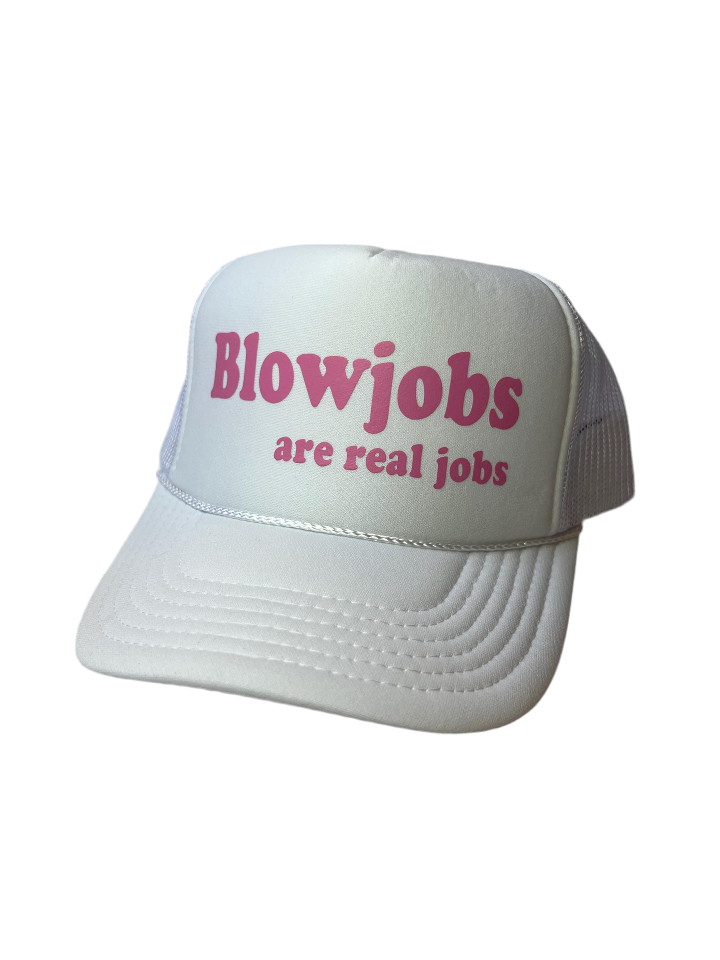Blowjobs Are Real Jobs Trucker Hat - Funny Trucker Hats
