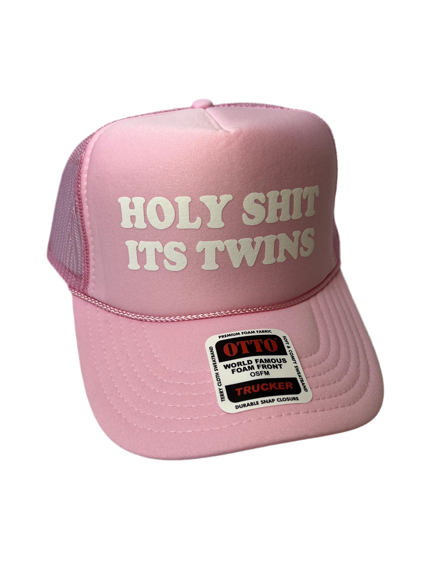 Holy Shit It’s Twins Trucker Hat - Funny Gender Reveal Trucker Hats