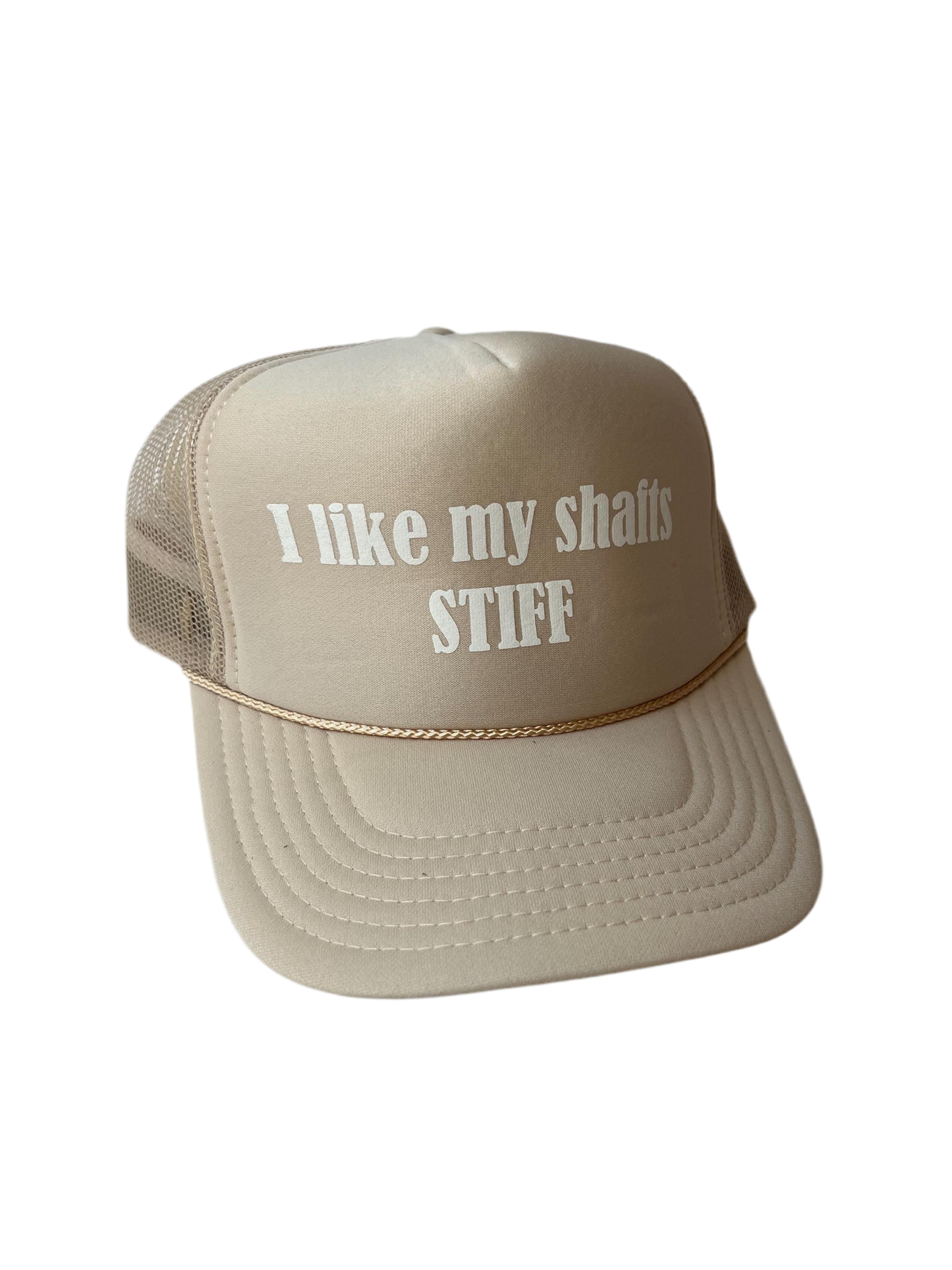 I Like My Shafts Stiff Trucker Hat - Funny Golf Trucker Hats