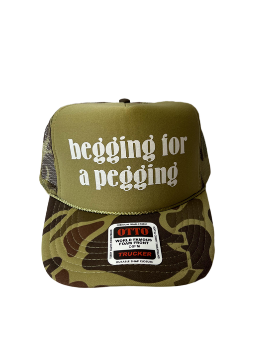 Begging For A Pegging Trucker Hat - Funny Trucker Hats