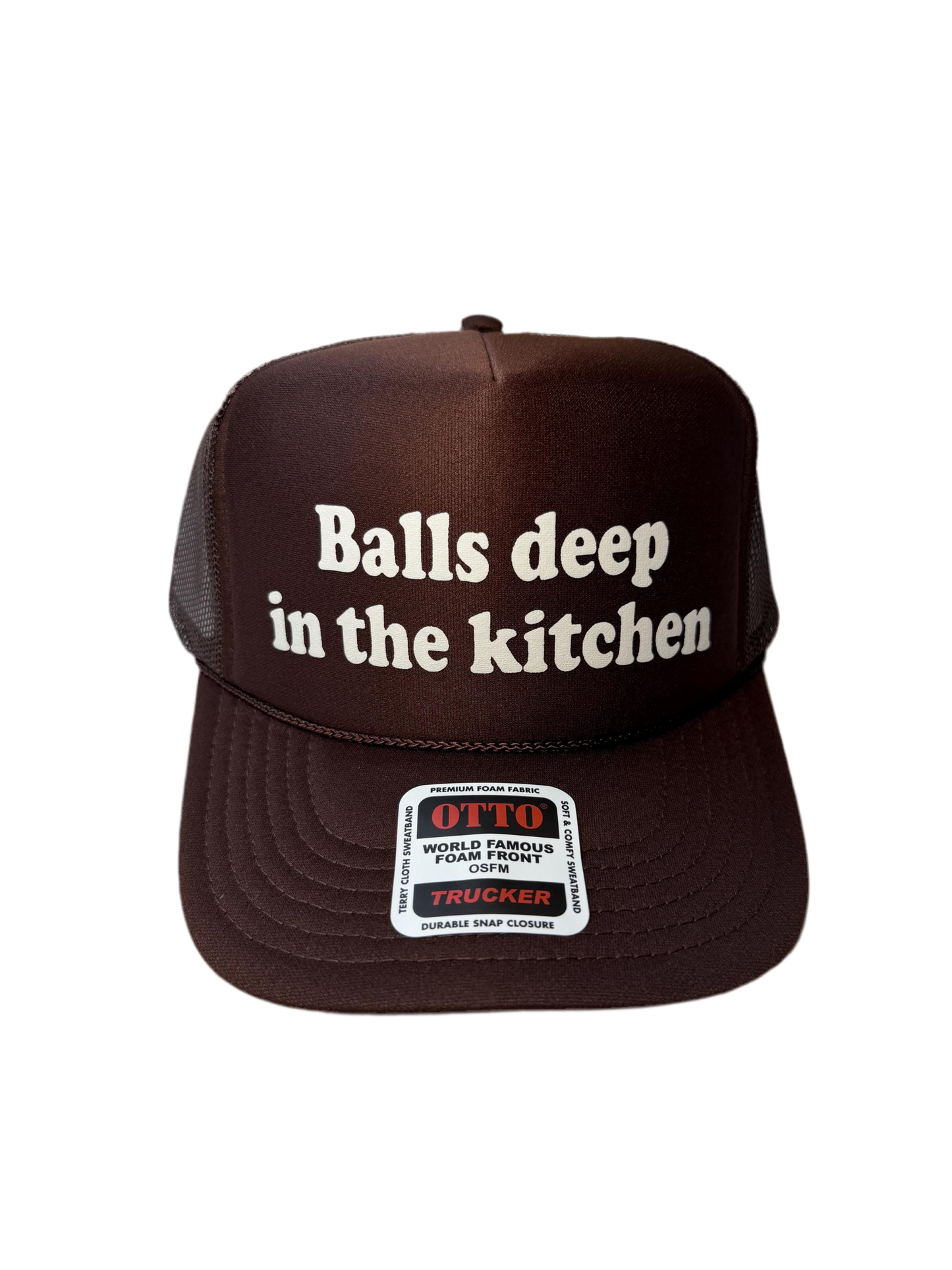Balls Deep In The Kitchen Trucker Hat - Funny Pickleball Trucker Hats