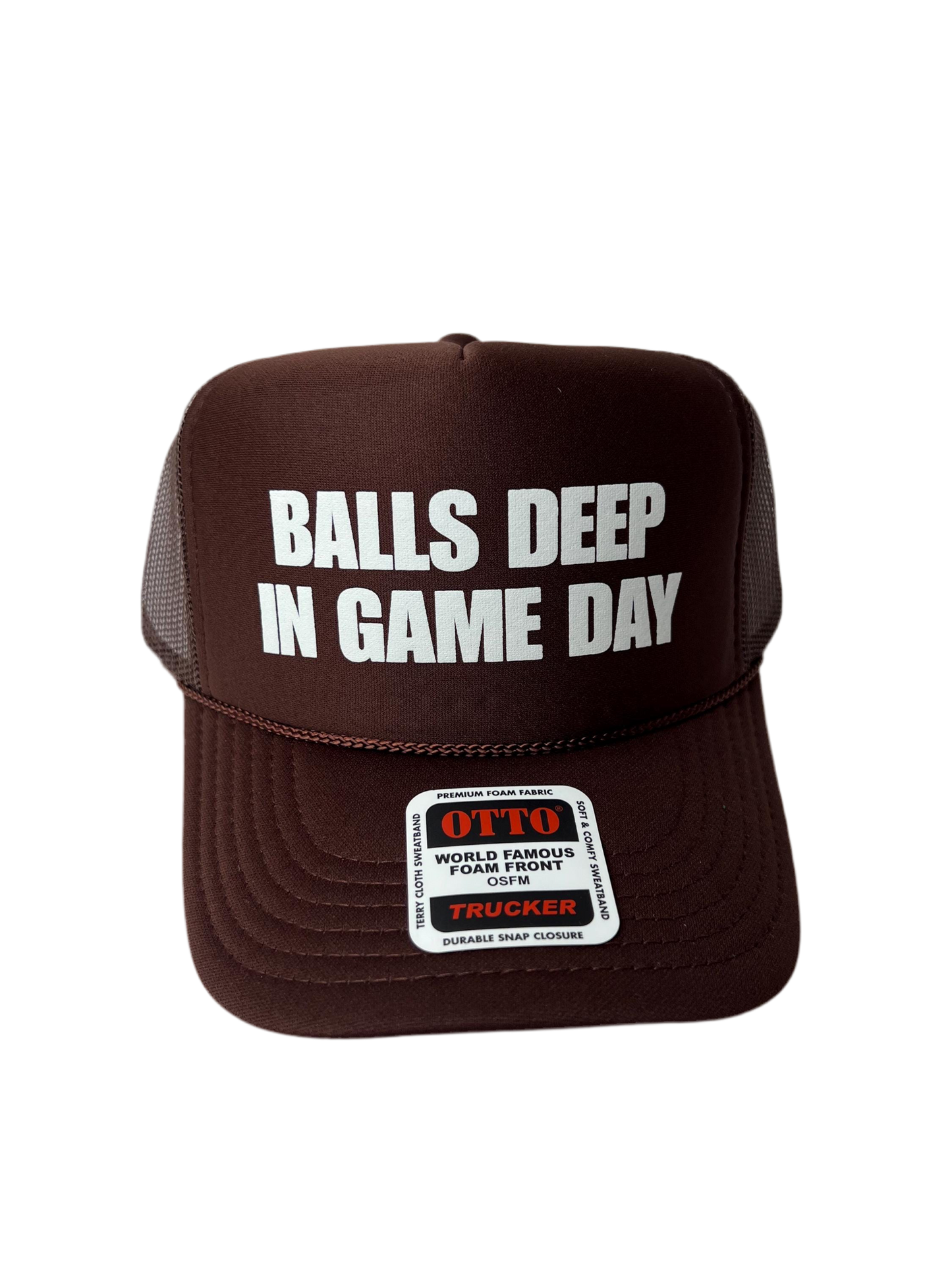 Balls Deep In Game Day Trucker Hat - Funny Trucker Hats