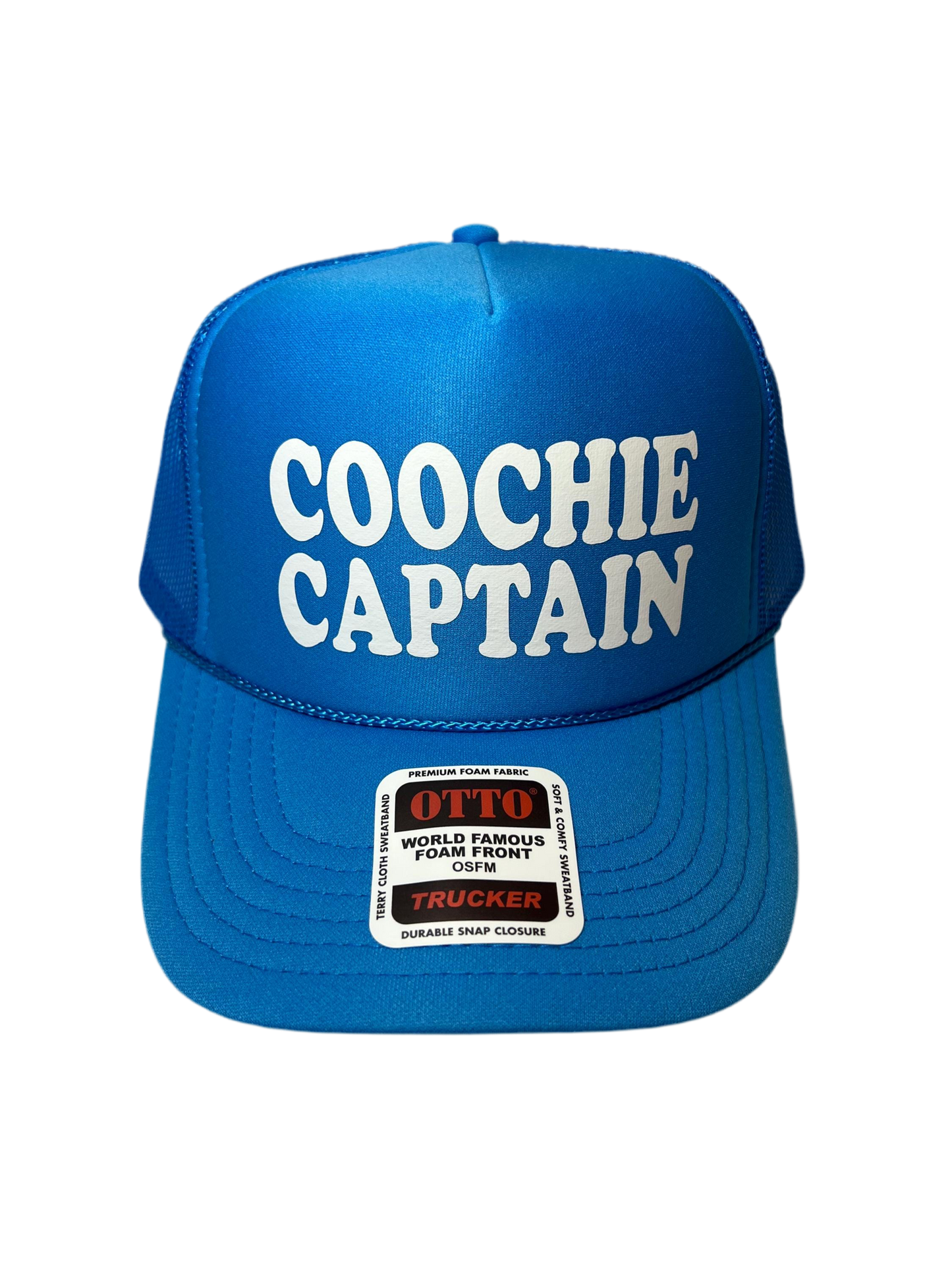 Coochie Captain Neon Trucker Hat - Funny Trucker Hat