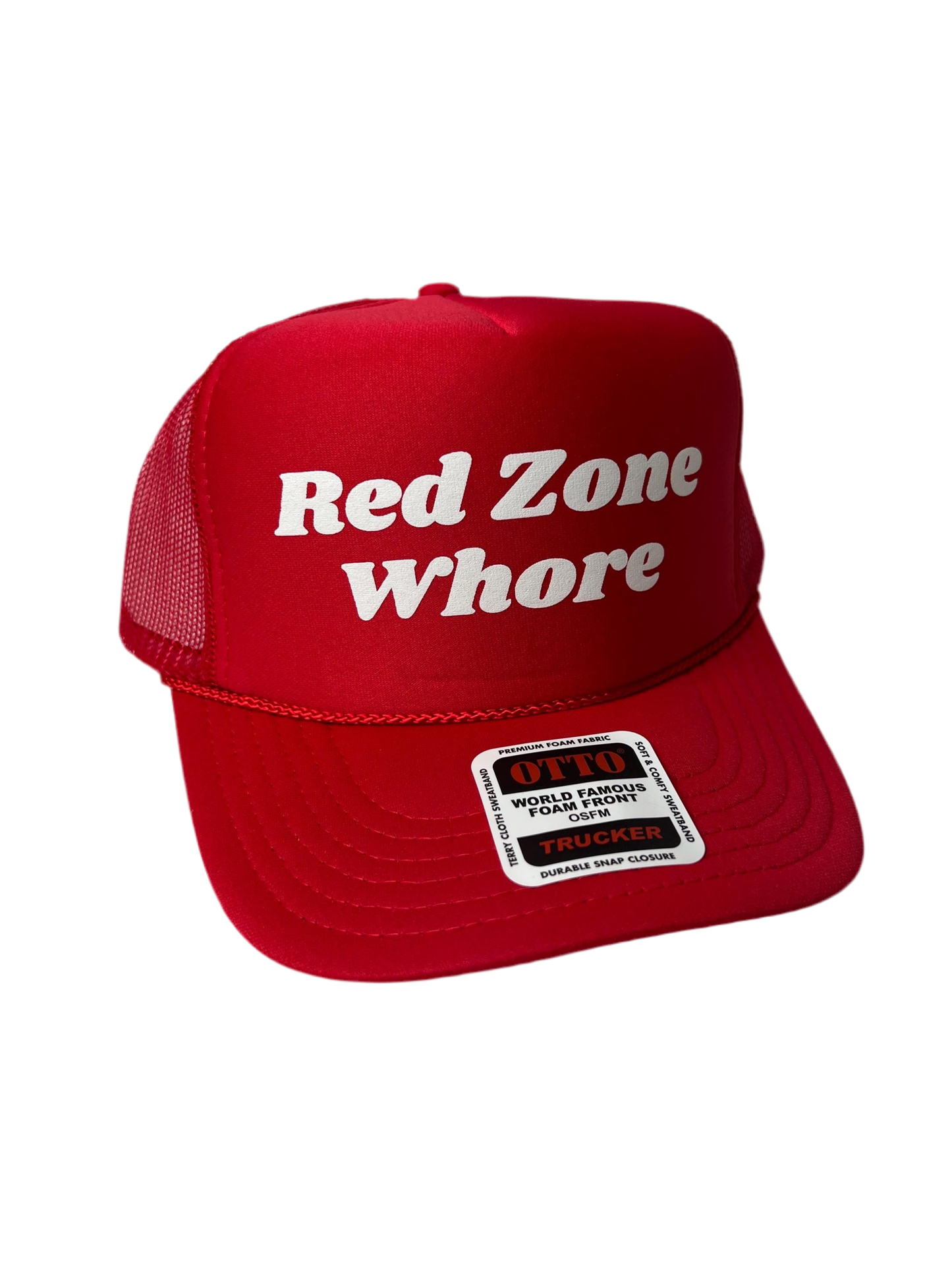 Red Zone Whore Trucker Hat - Funny Trucker Hats