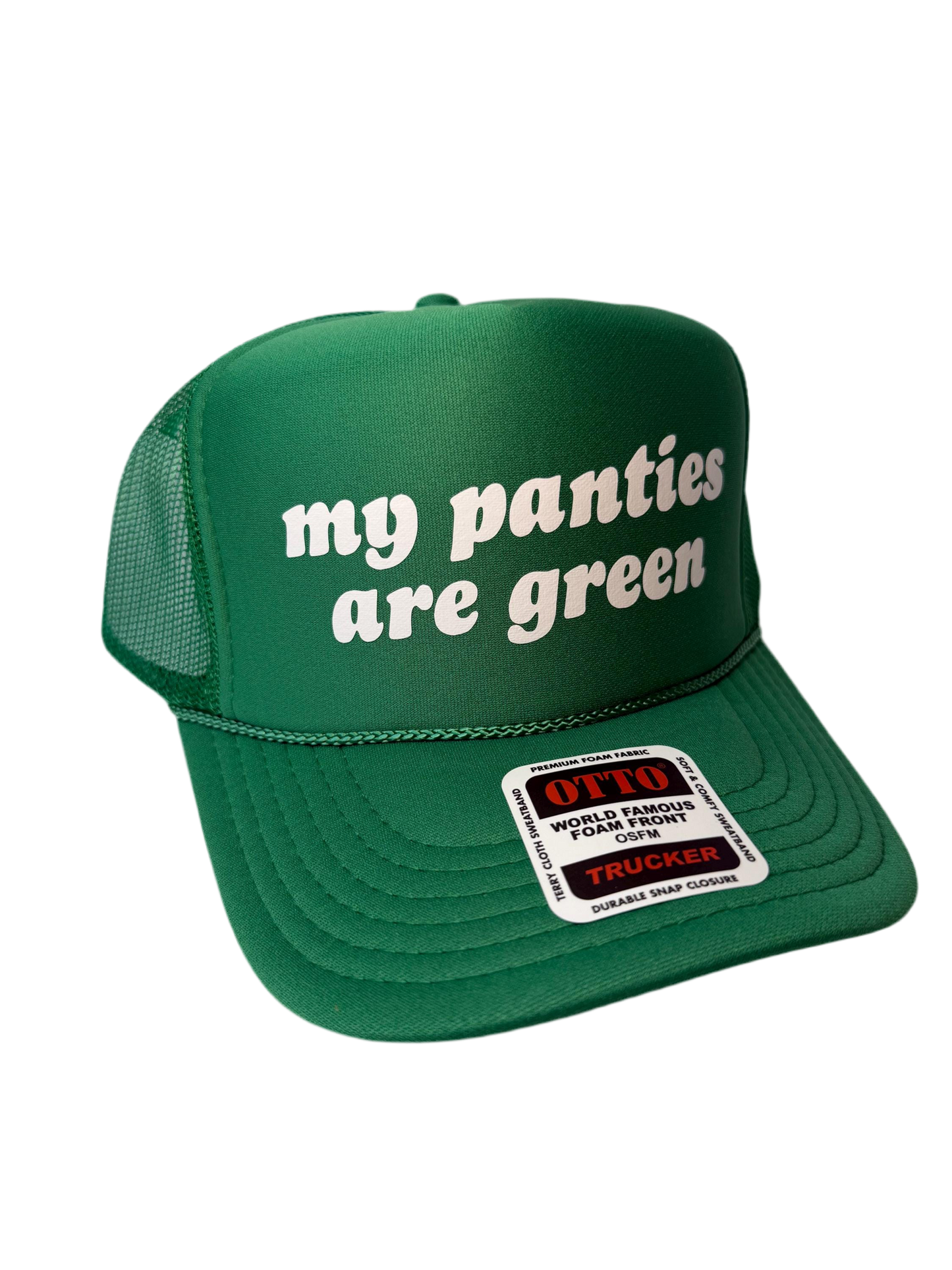 My Panties Are Green Trucker Hat - Funny St Patrick’s Day Trucker Hats