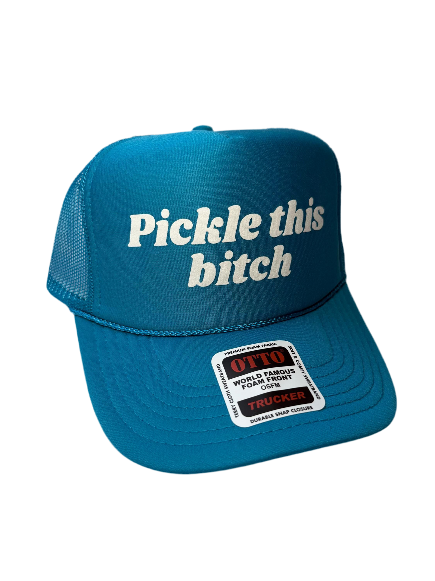 Pickle This Bitch Trucker Hat - Funny Pickleball Trucker Hats