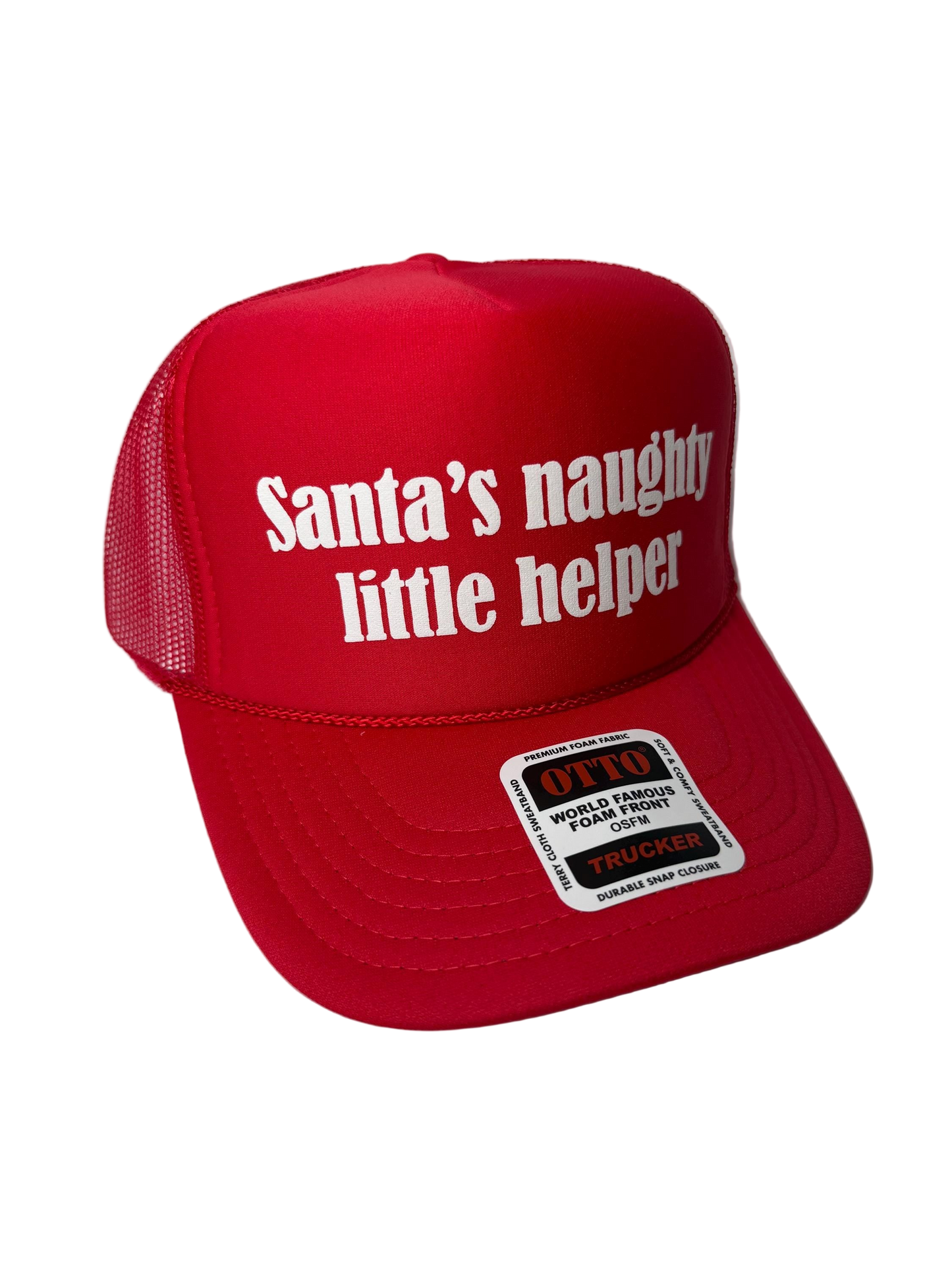 Santa’s Naughty Little Helper Trucker Hat - Funny Christmas Hats