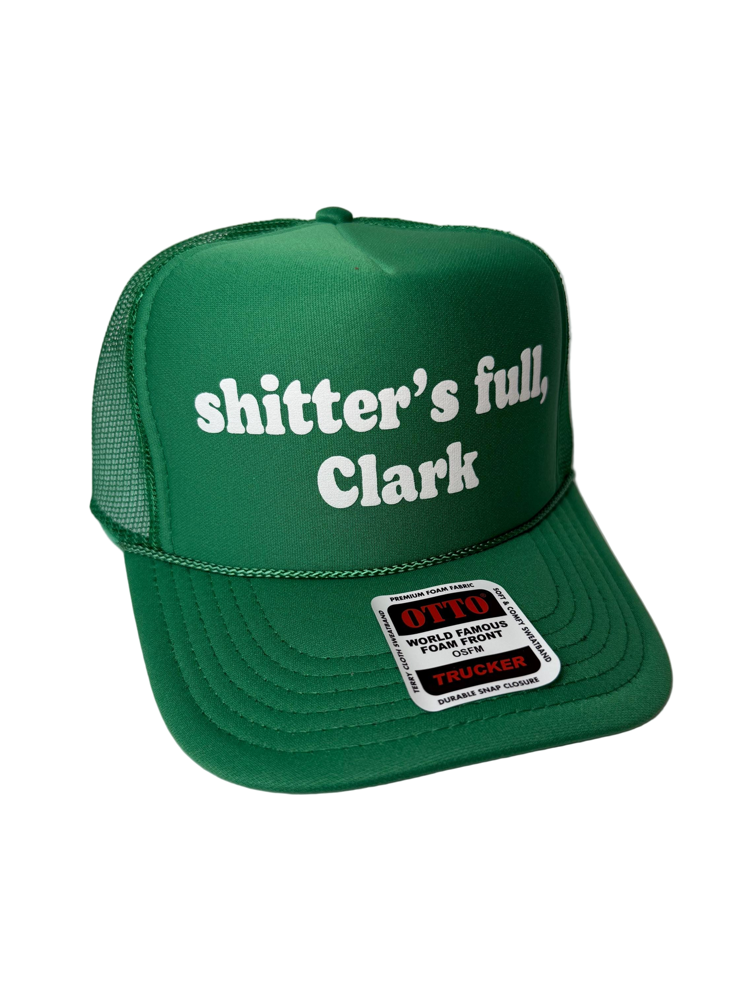 Shitters Full, Clark Trucker Hat - Funny Christmas Hats