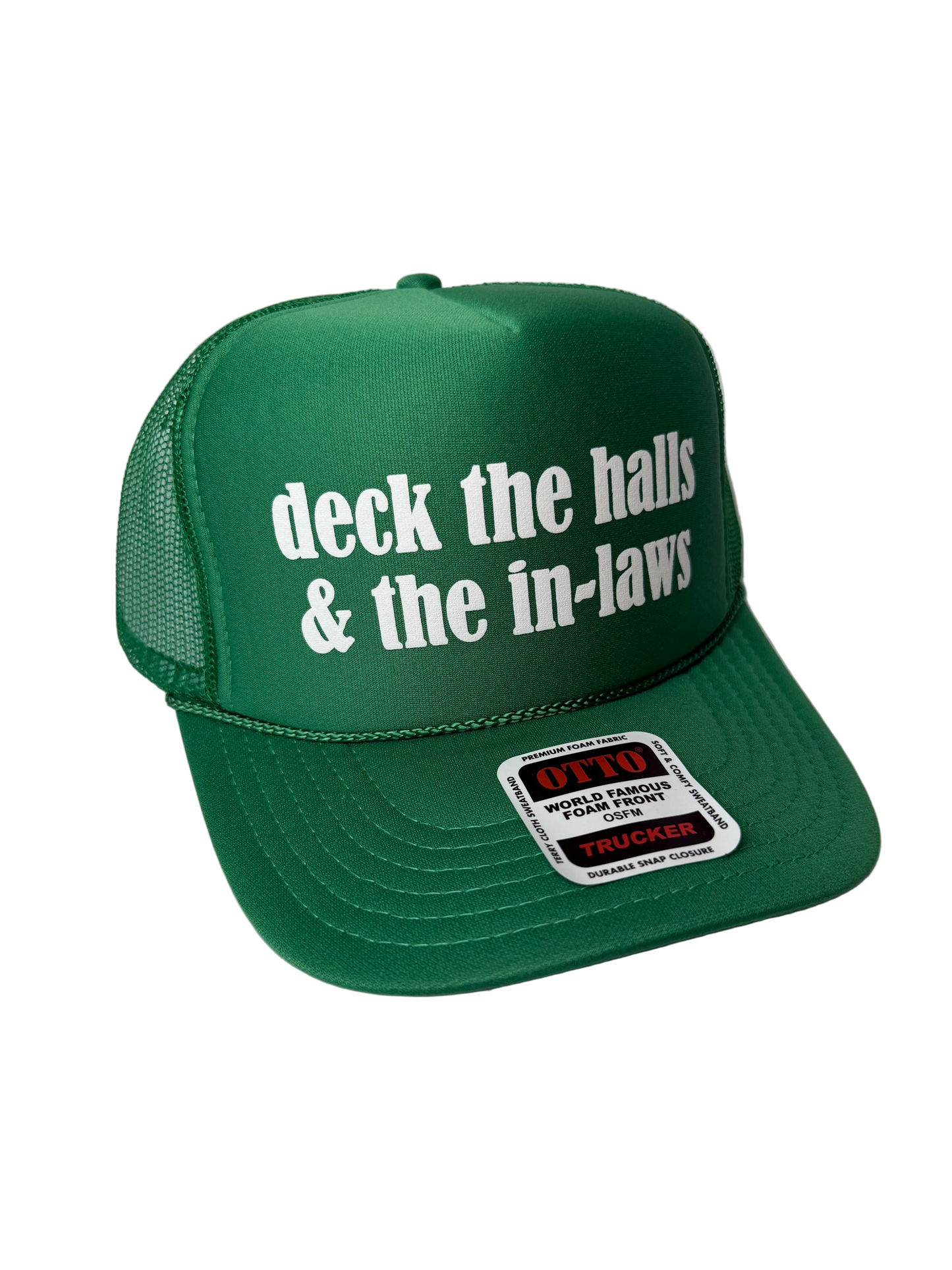 Deck The Halls & The In-Laws Trucker Hat - Funny Christmas Hats
