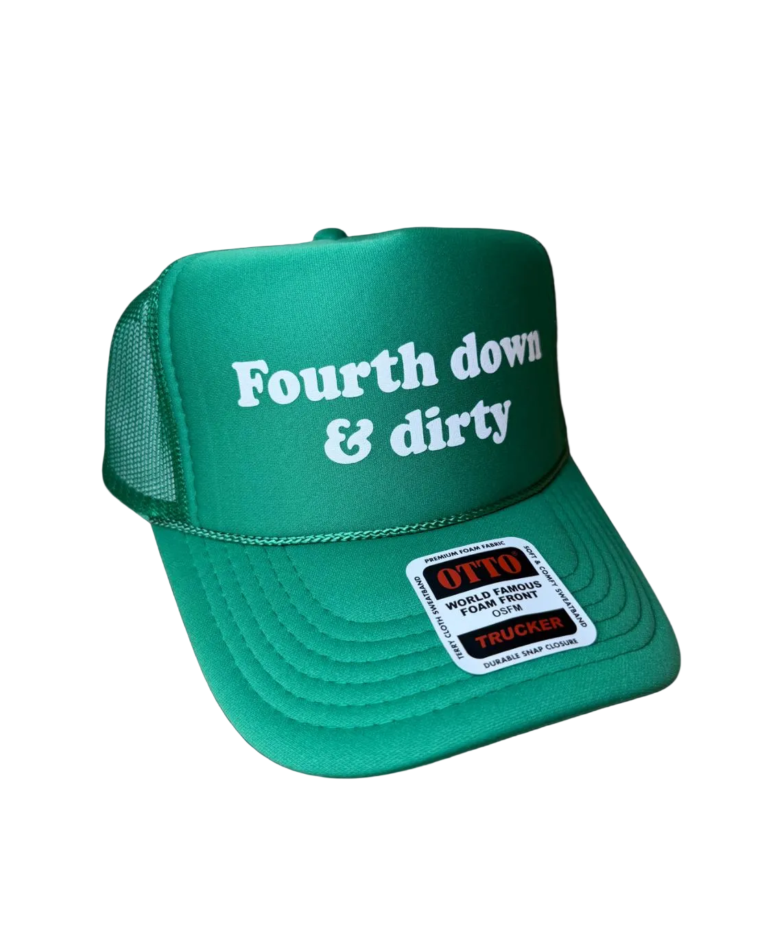 Fourth Down & Dirty Trucker Hat - Funny Trucker Hats