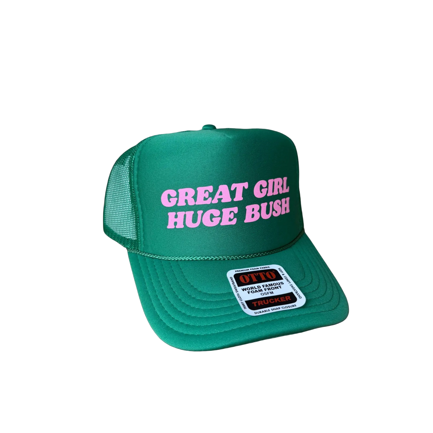 Great Girl Huge Bush Trucker Hat - Funny Trucker Hats