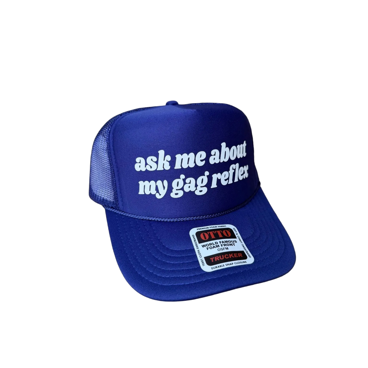Ask Me About My Gag Reflex Trucker Hat - Funny Trucker Hats
