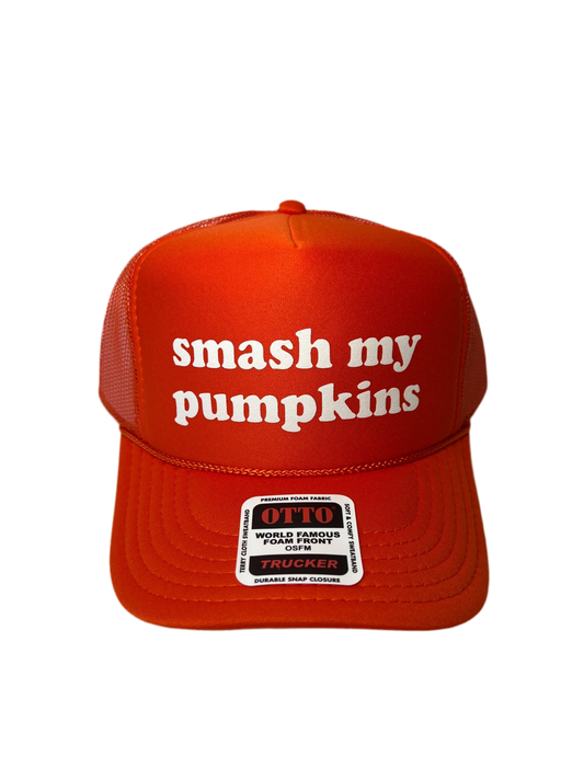 Smash My Pumpkins Trucker Hat - Funny Trucker Hats