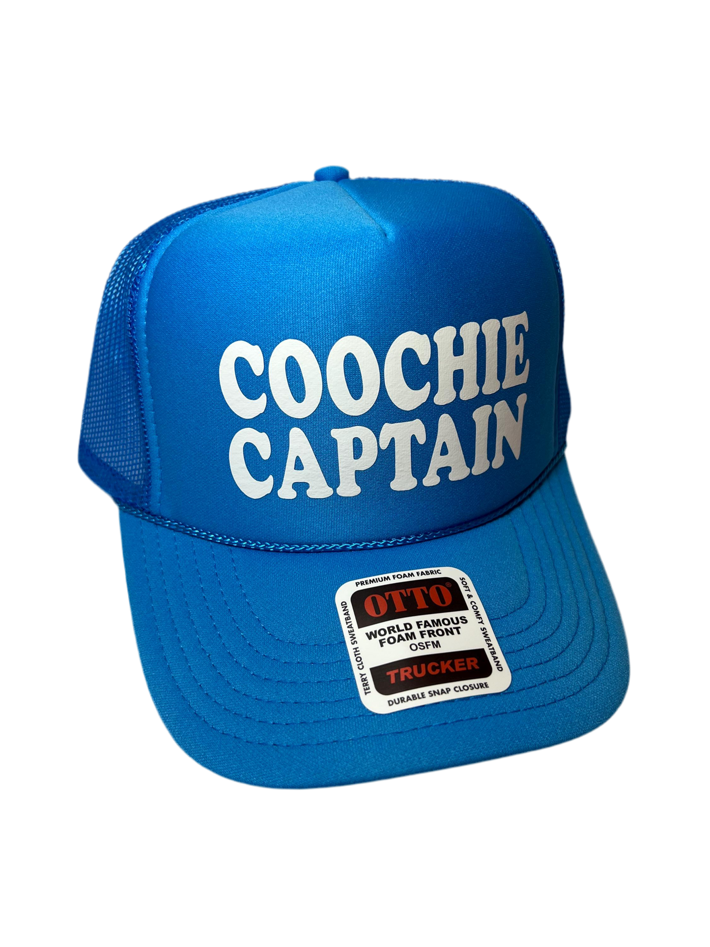 Coochie Captain Neon Trucker Hat - Funny Trucker Hat