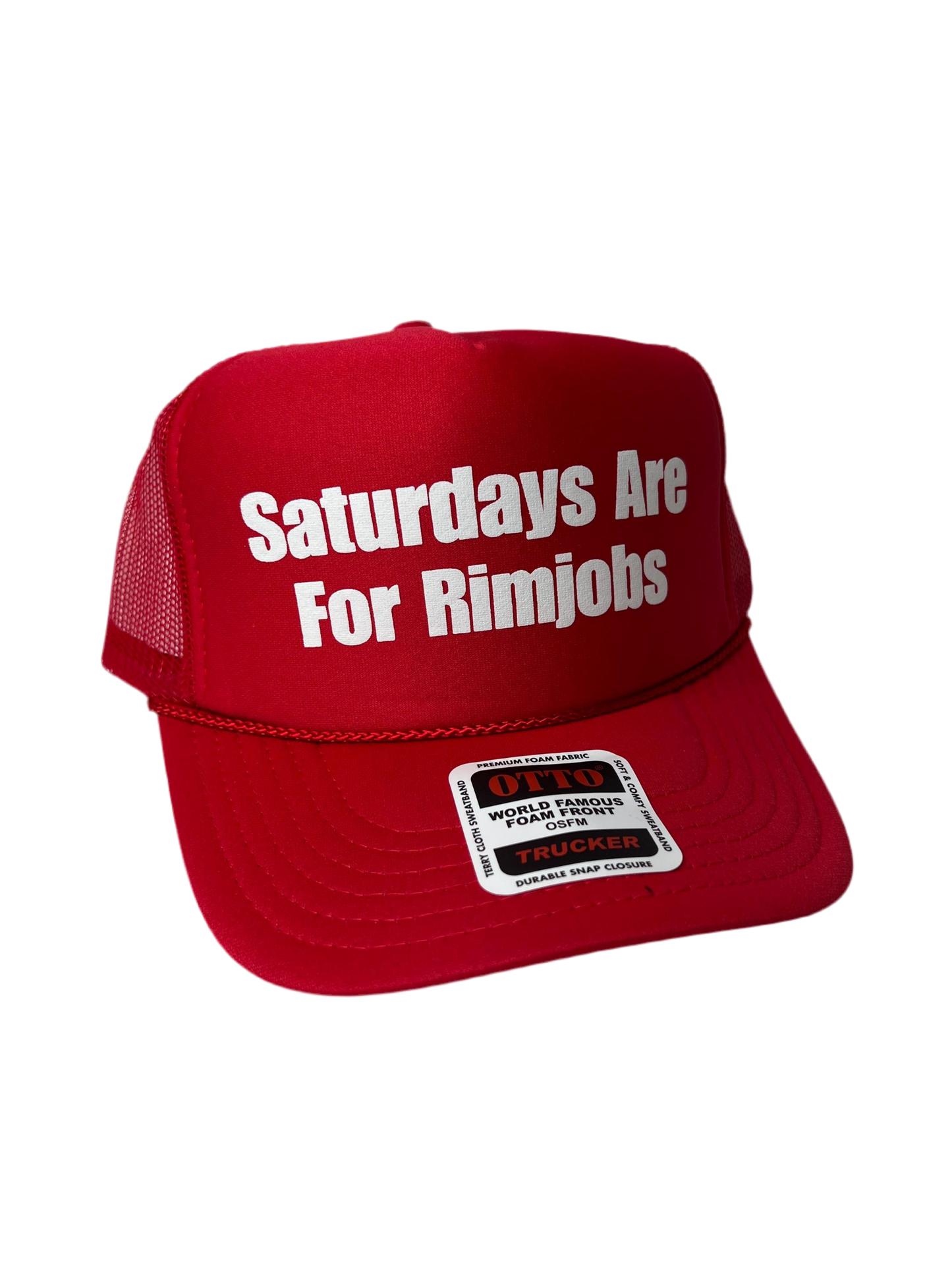 Saturdays Are For Rimjobs Trucker Hat - Funny Trucker Hats