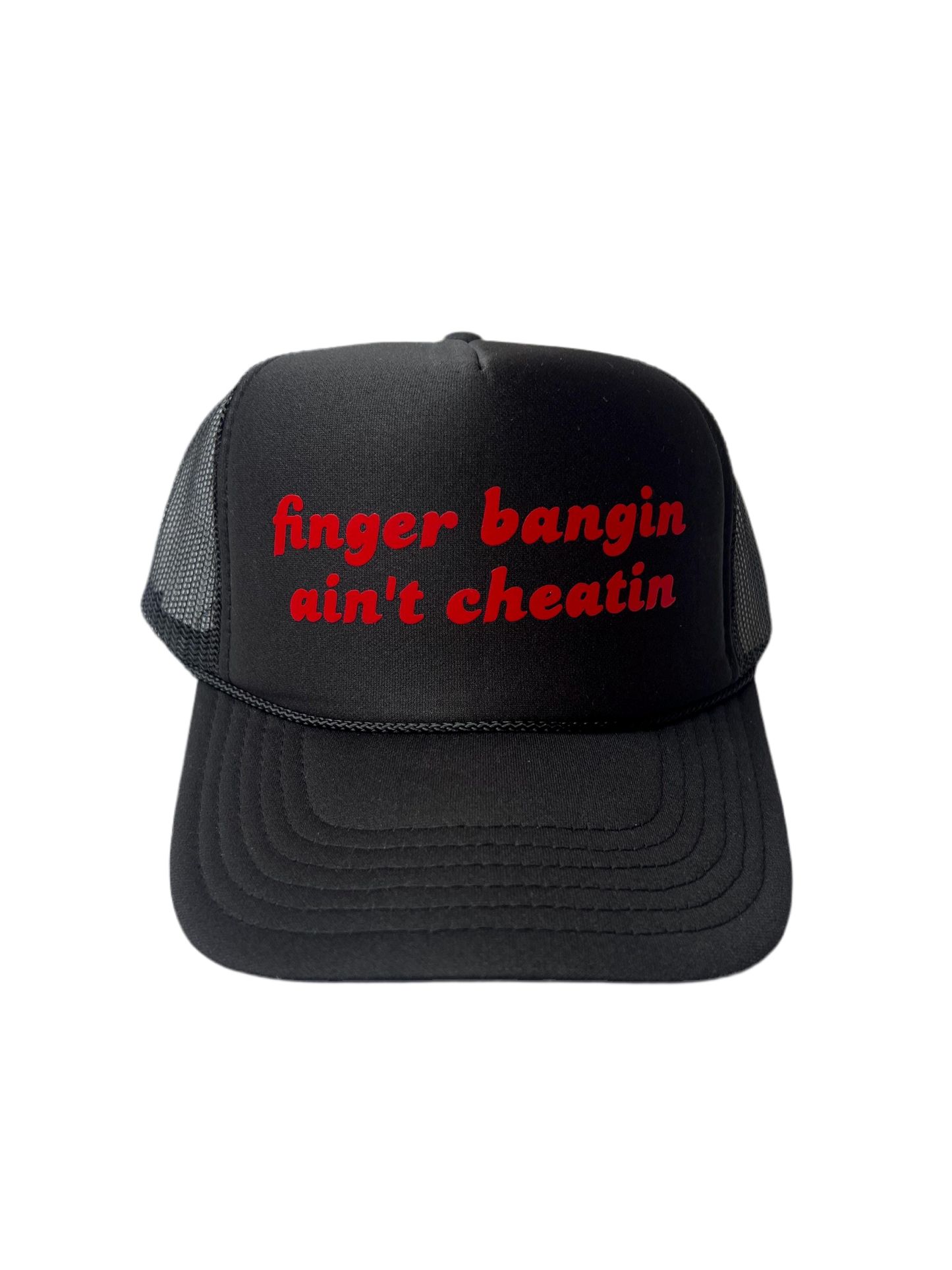 Finger Bangin Ain’t Cheatin Trucker Hat - Funny Trucker Hats