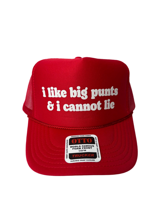 I Like Big Punts & I Cannot Lie Trucker Hat - Funny Trucker Hats