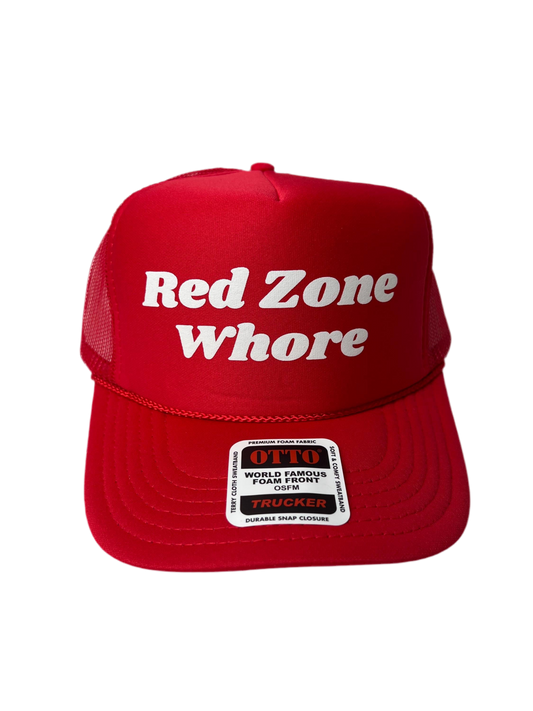 Red Zone Whore Trucker Hat - Funny Trucker Hats
