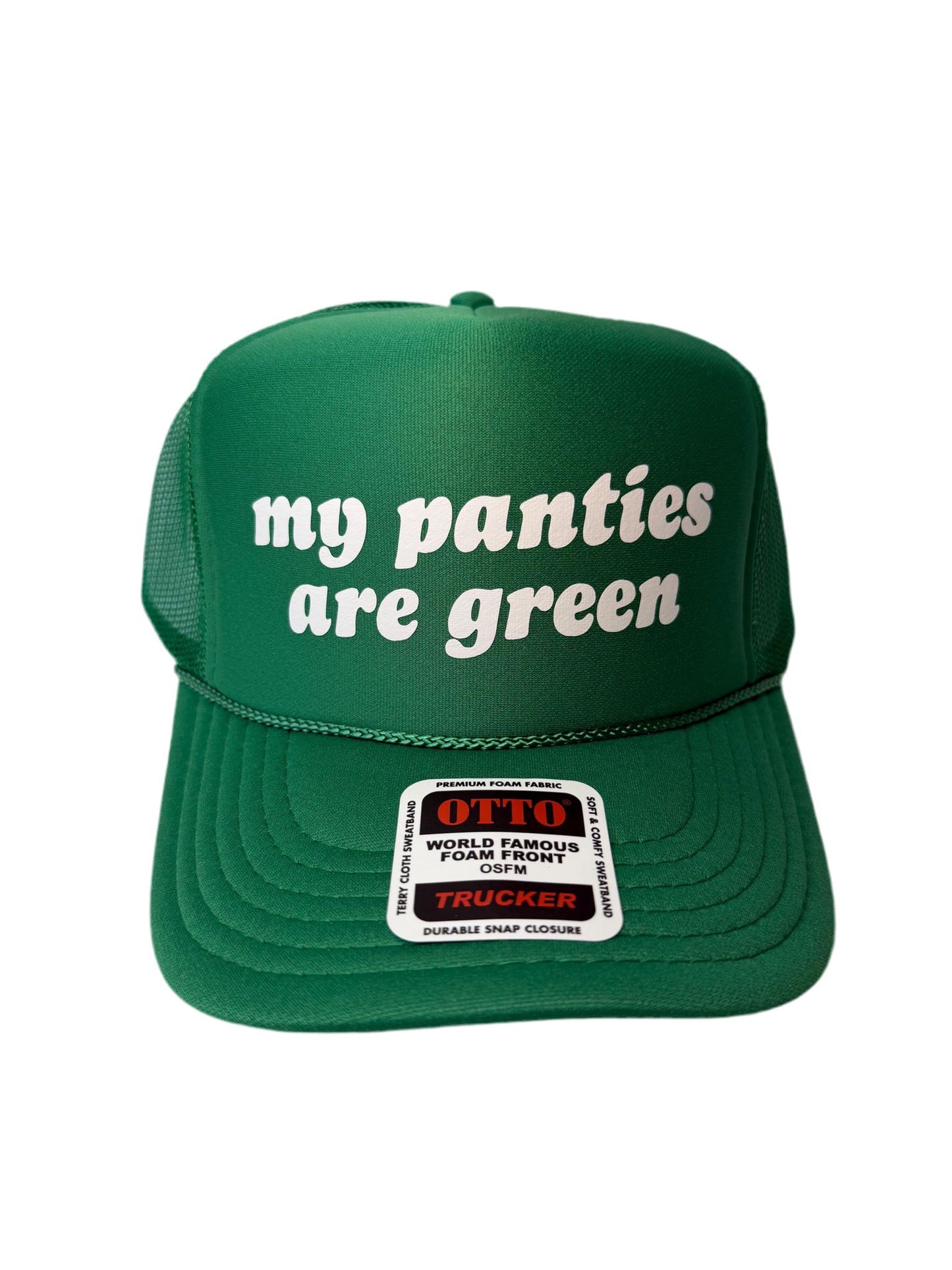 My Panties Are Green Trucker Hat - Funny St Patrick’s Day Trucker Hats