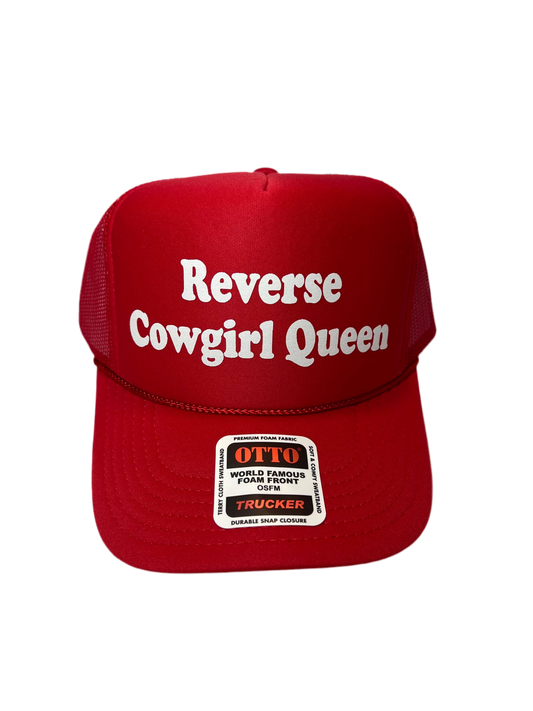 Reverse Cowgirl Queen Trucker Hat - Funny Trucker Hats
