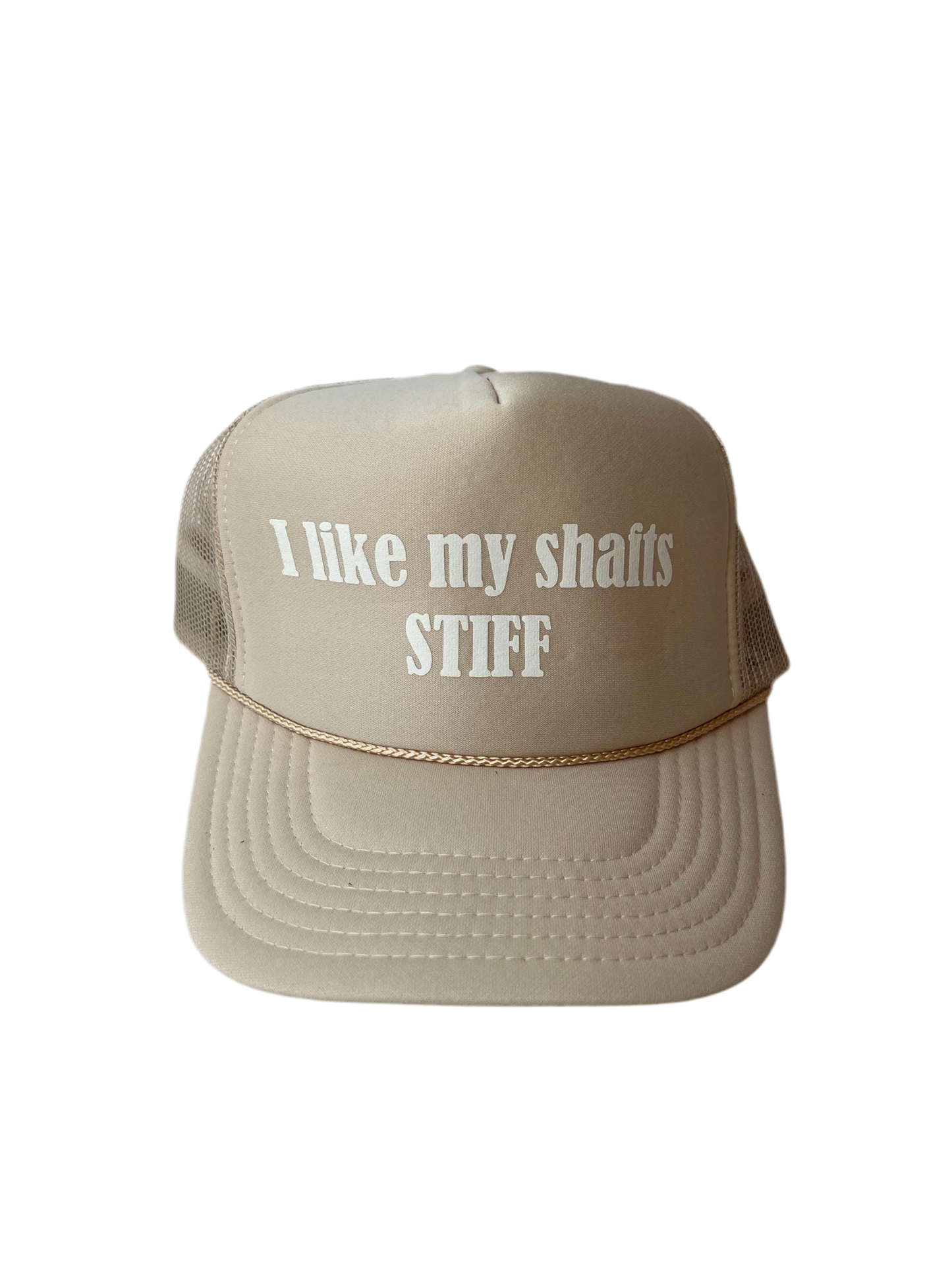 I Like My Shafts Stiff Trucker Hat - Funny Golf Trucker Hats