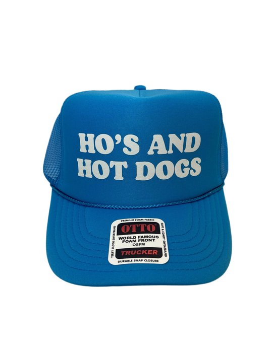 Ho’s And Hot Dogs Trucker Hat - Funny Trucker Hats