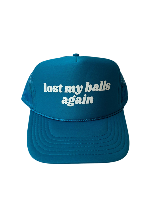 Lost My Balls Again Trucker Hat - Funny Golf Trucker Hats