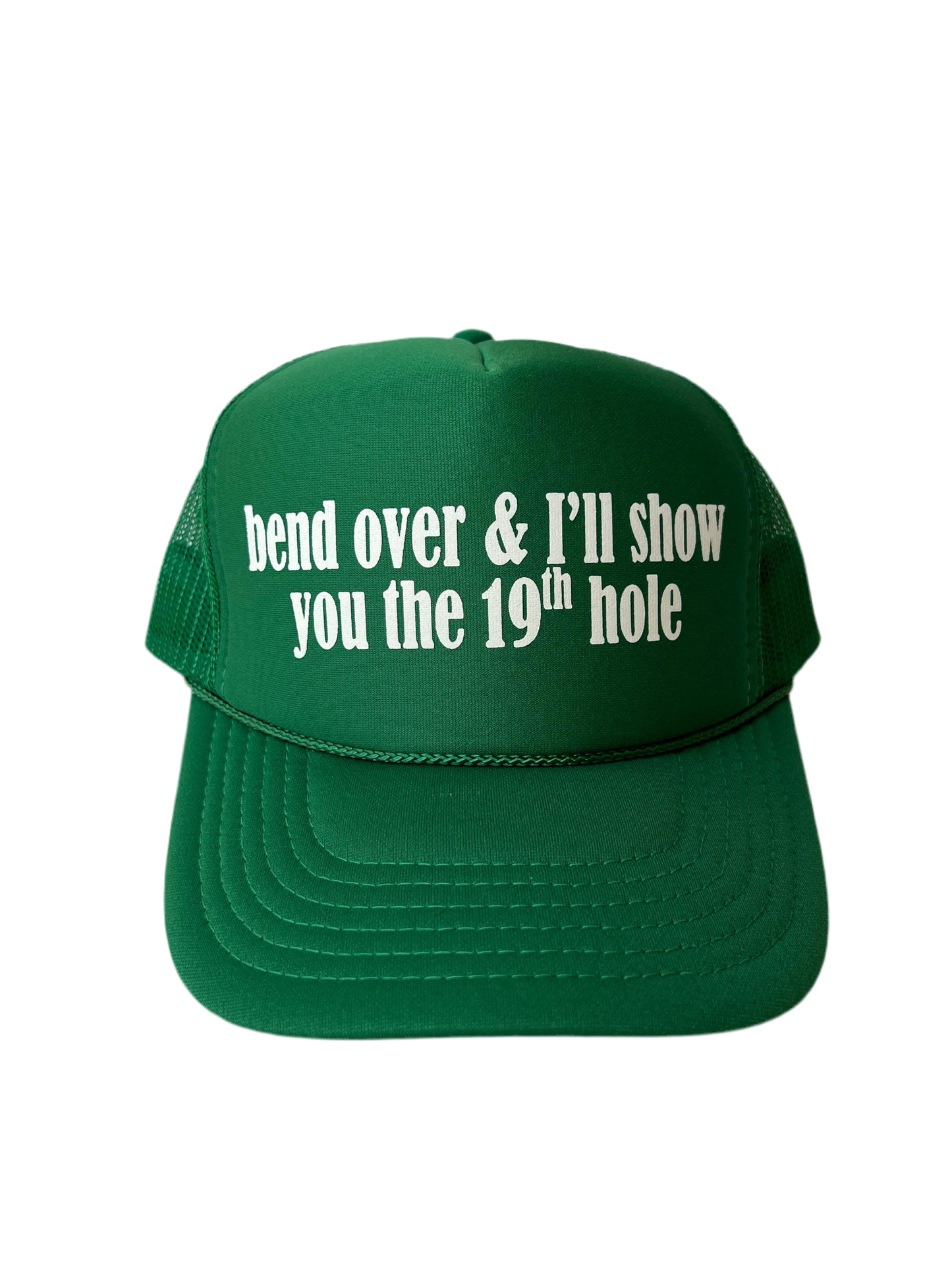 Bend Over & I’ll Show You The 19th Hole Trucker Hat - Funny Golf Trucker Hats