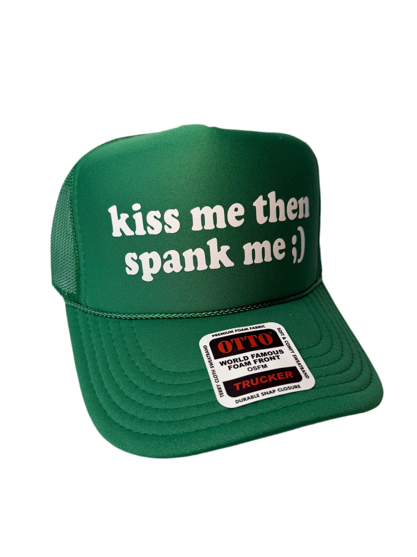 Kiss Me, Then Spank Me Trucker Hat - Funny St Patrick’s Day Trucker Hats