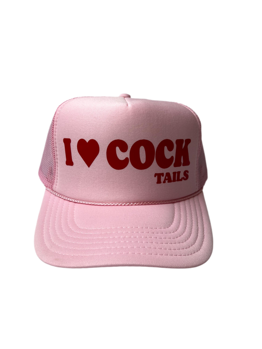 I Love Cock (tails) Trucker Hat - Funny Trucker Hats