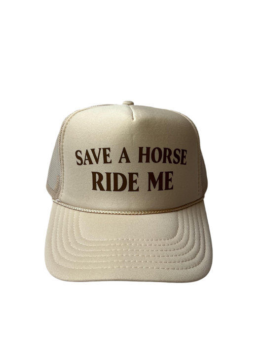 Save A Horse Ride Me Trucker Hat - Funny Trucker Hats