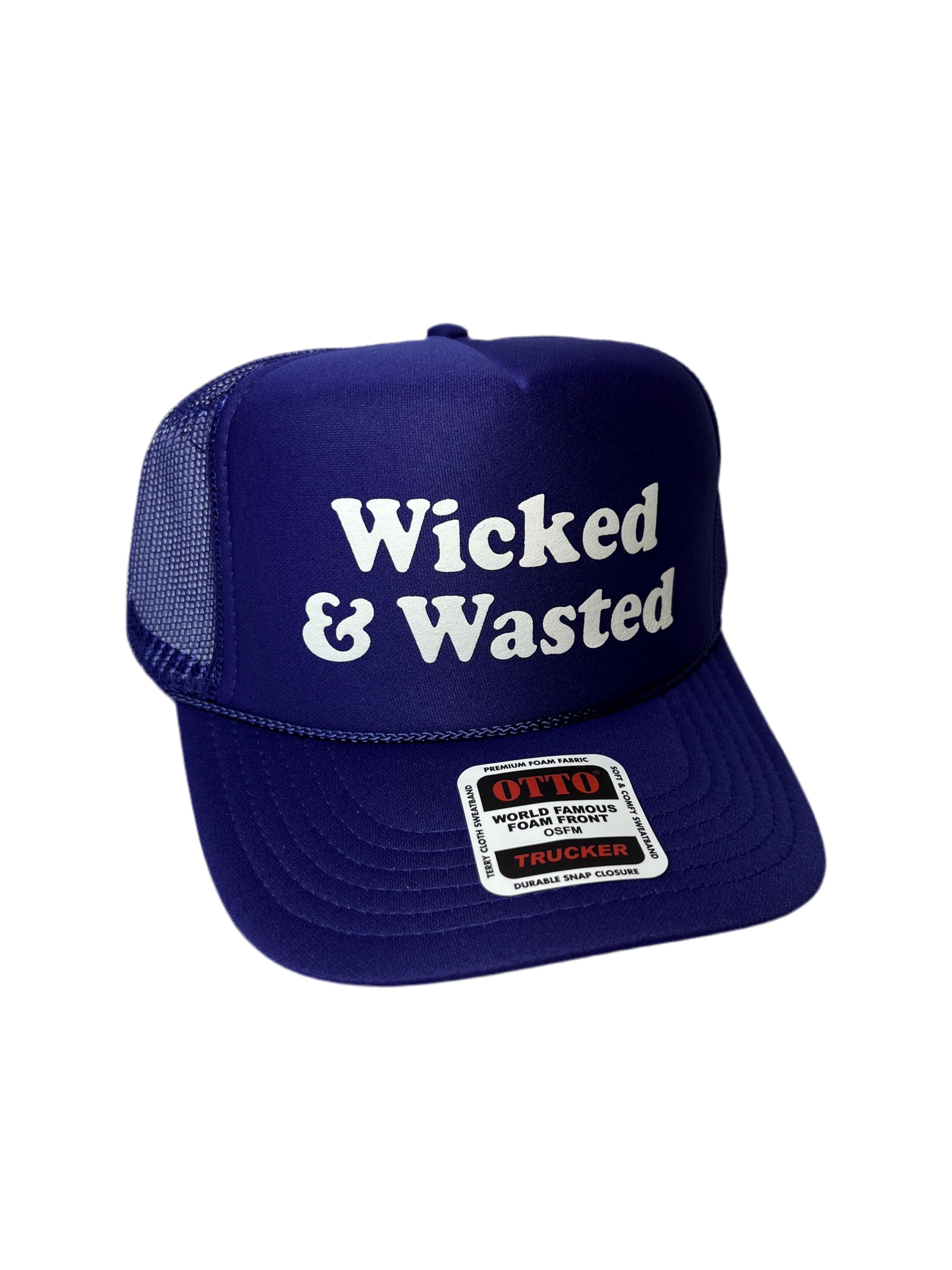 Wicked & Wasted Trucker Hat - Funny Trucker Hats