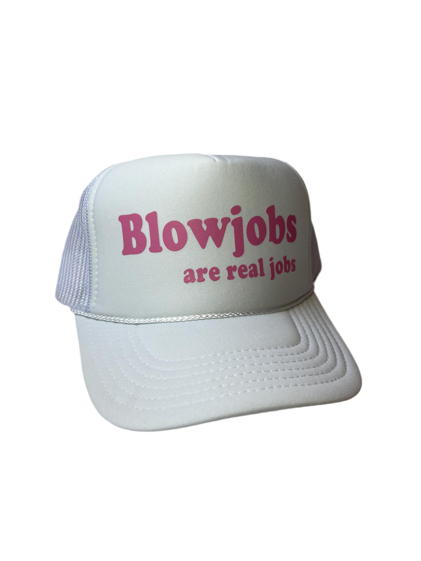 Blowjobs Are Real Jobs Trucker Hat - Funny Trucker Hats