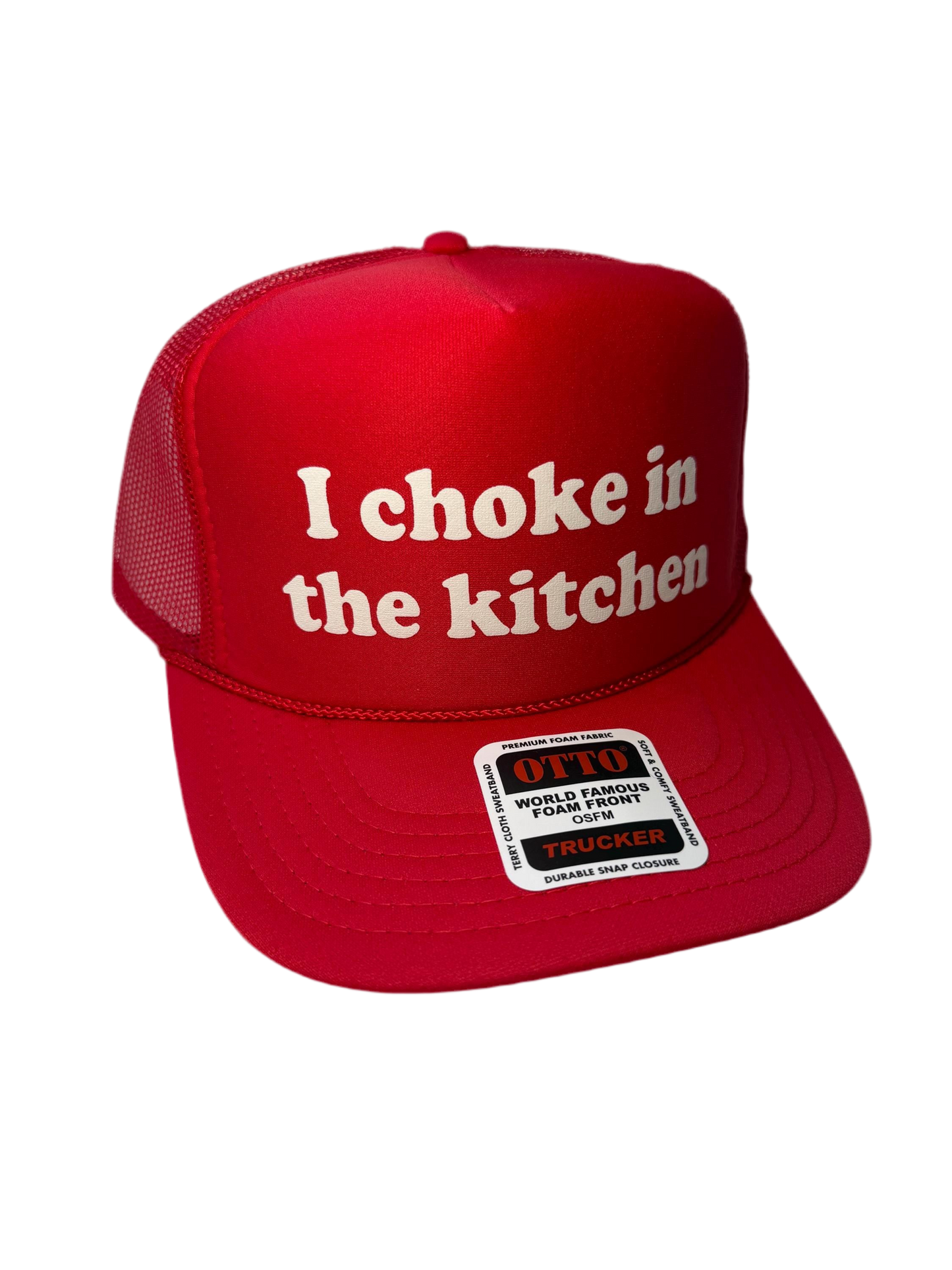 I Choke In The Kitchen Trucker Hat - Funny Pickleball Trucker Hats