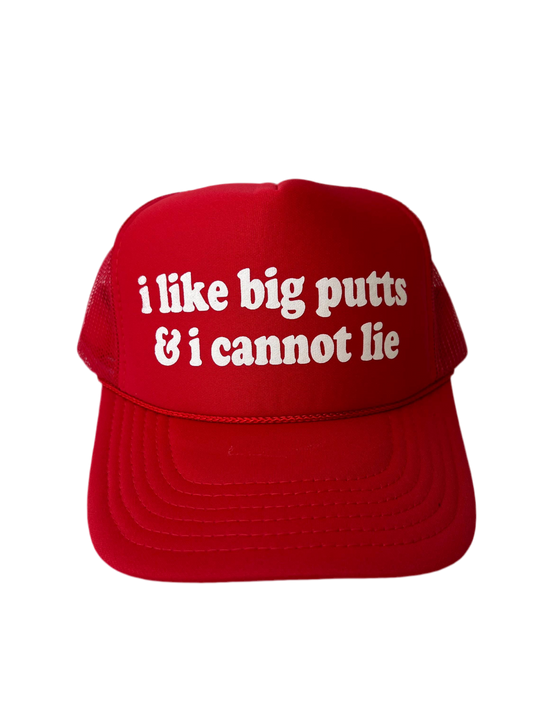 I Like Big Putts & I Cannot Lie Trucker Hat - Funny Golf Trucker Hats