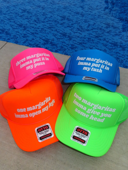 Margarita Trucker Hat Pack of 4- Funny Trucker Hats