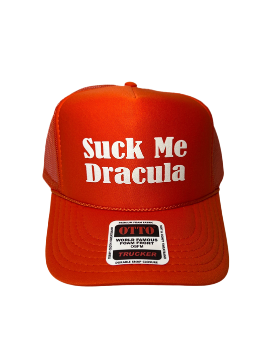 Suck Me Dracula Trucker Hat - Funny Trucker Hats