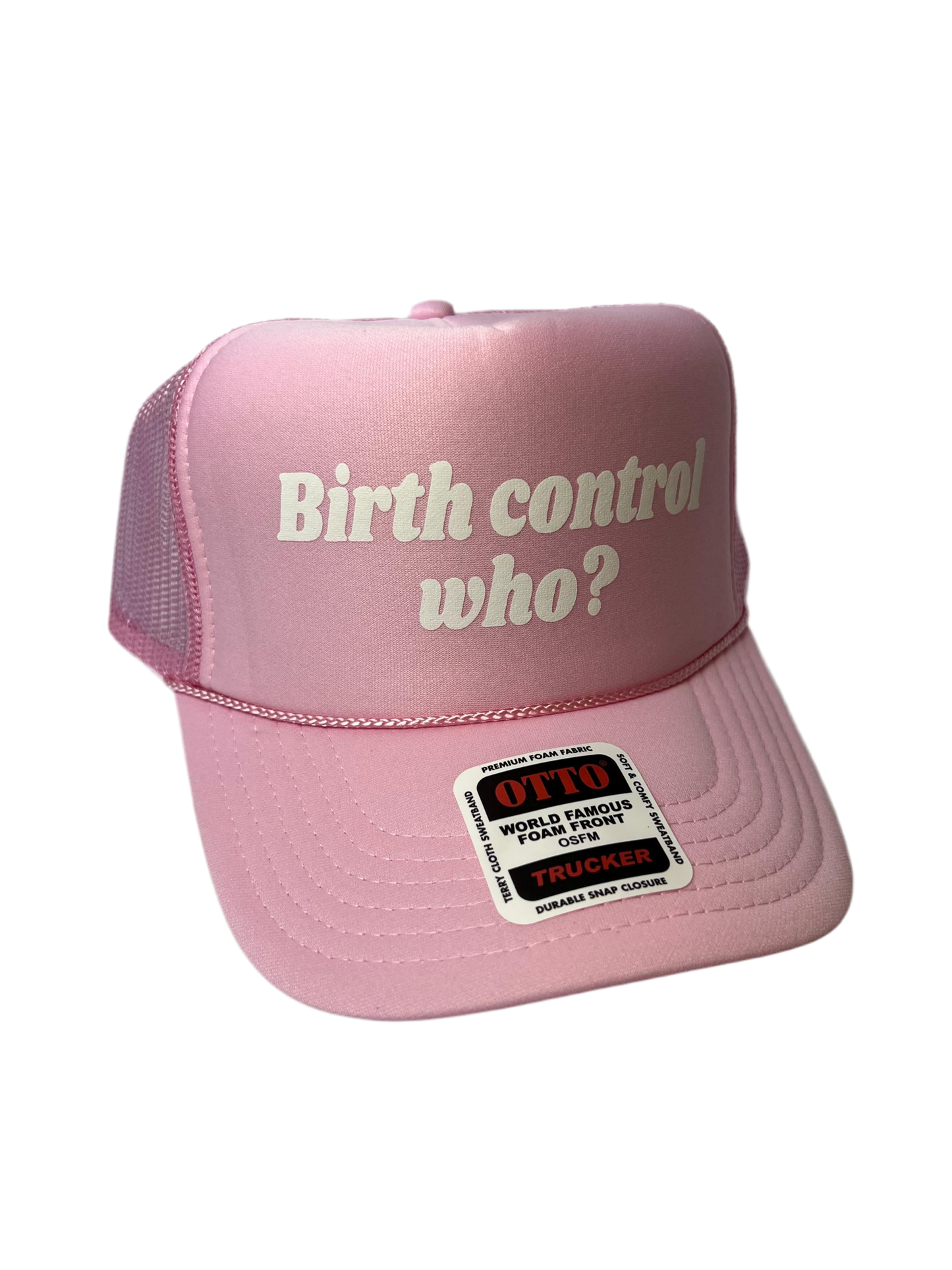 Birth Control Who? Trucker Hat - Funny Gender Reveal Trucker Hats