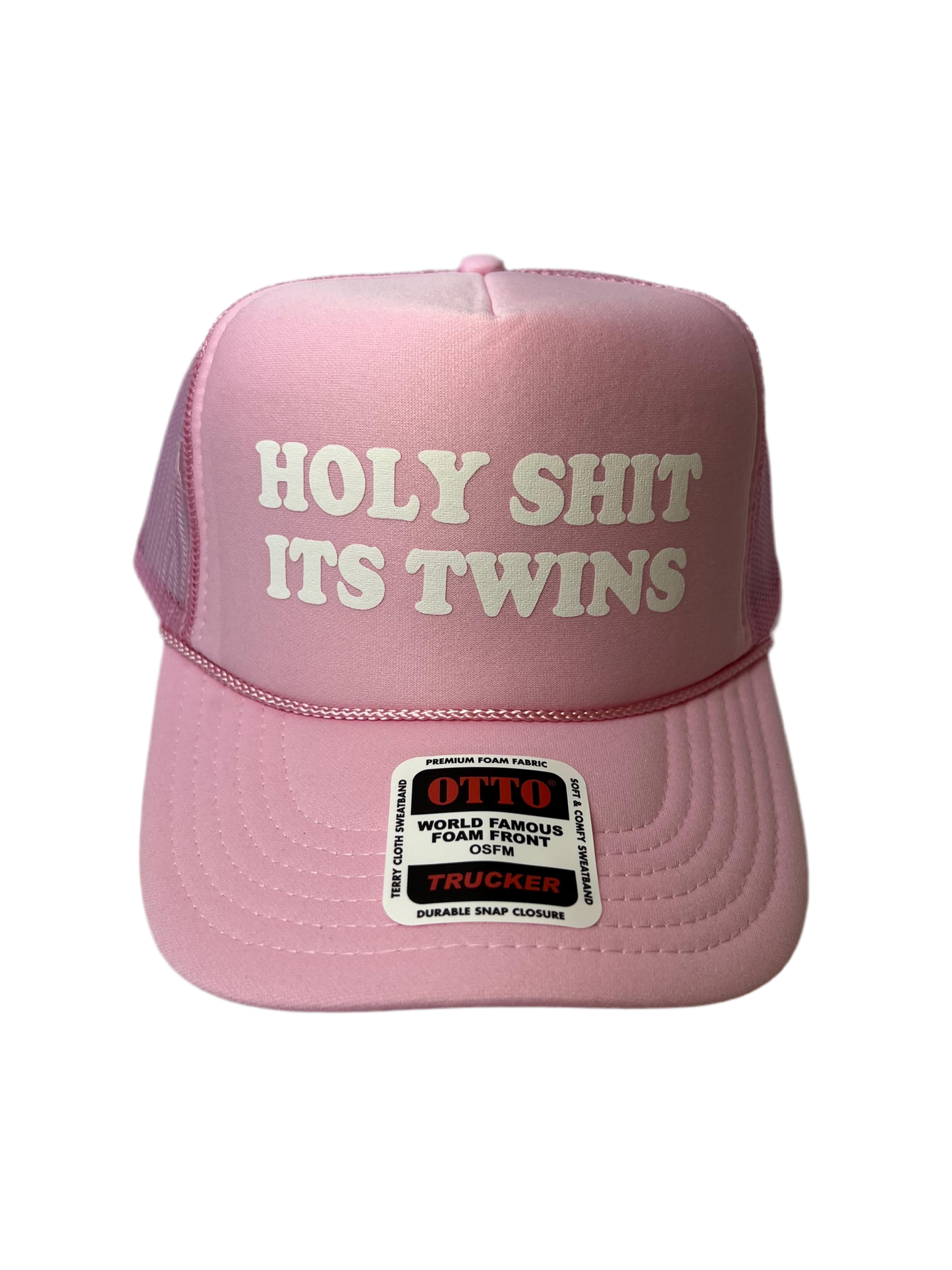 Holy Shit It’s Twins Trucker Hat - Funny Gender Reveal Trucker Hats