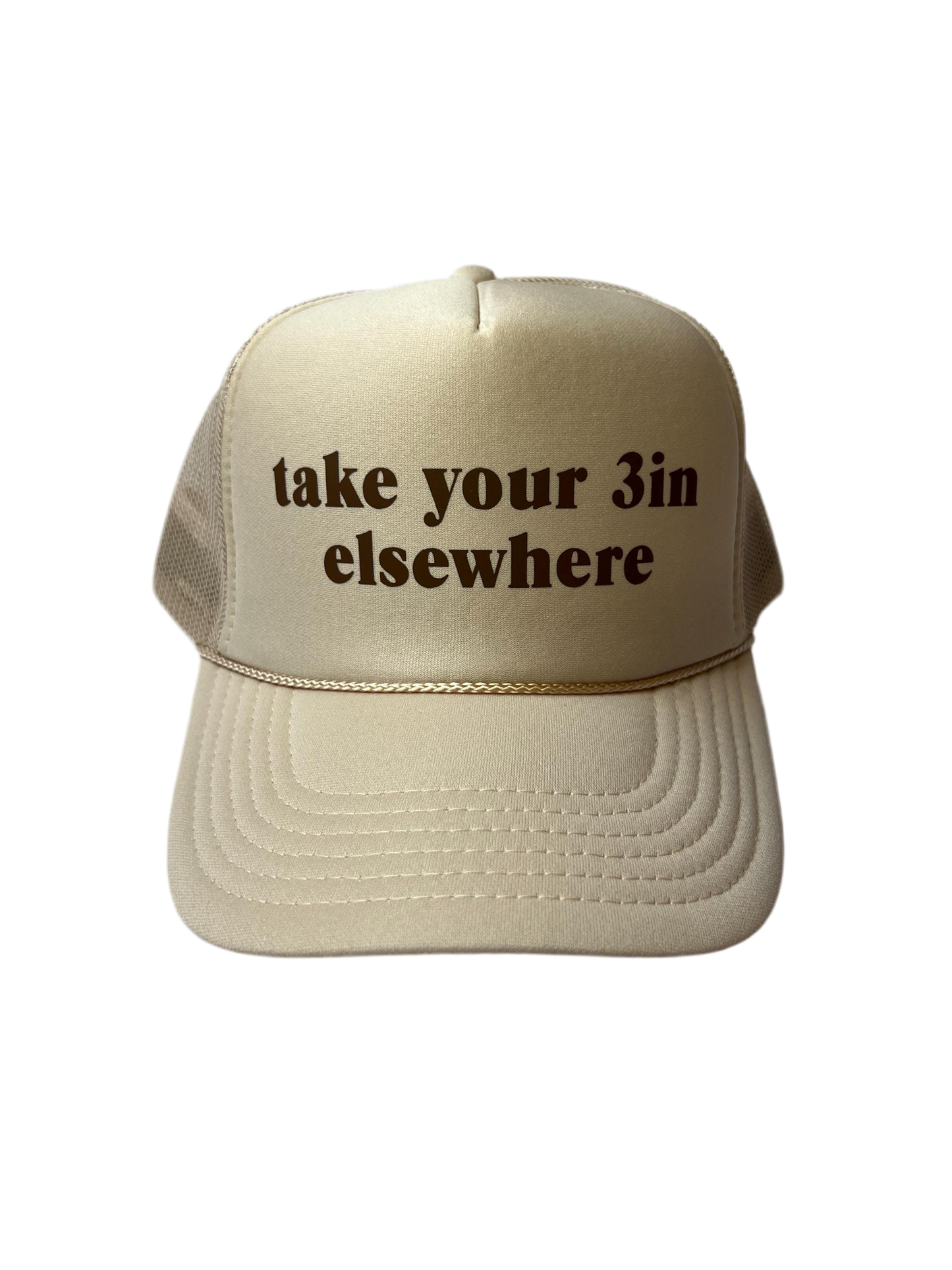 Take Your 3in Elsewhere Trucker Hat - Funny Trucker Hats