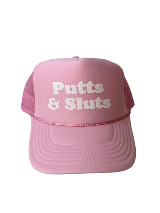 Putts & Sluts Trucker Hat - Funny Golf Trucker Hats