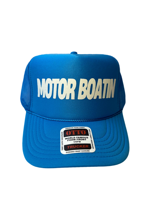 Motor Boatin Neon Trucker Hat - Funny Trucker Hat