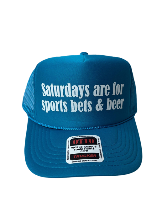 Saturdays Are For Sports Bets & Beer Trucker Hat - Funny Trucker Hats