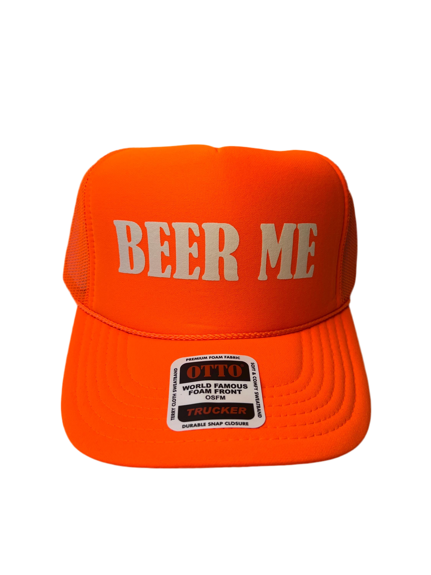 Beer Me Neon Trucker Hat - Funny Trucker Hat