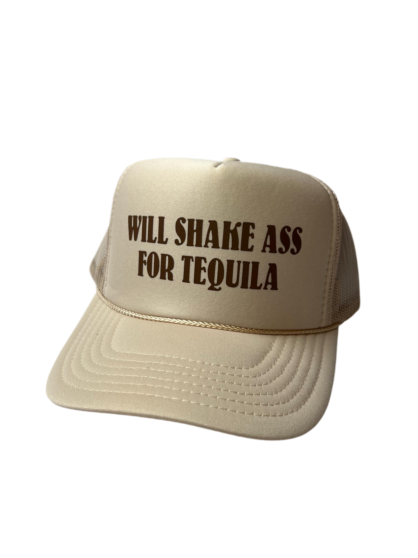 Will Shake Ass For Tequila Trucker Hat - Funny Trucker Hats