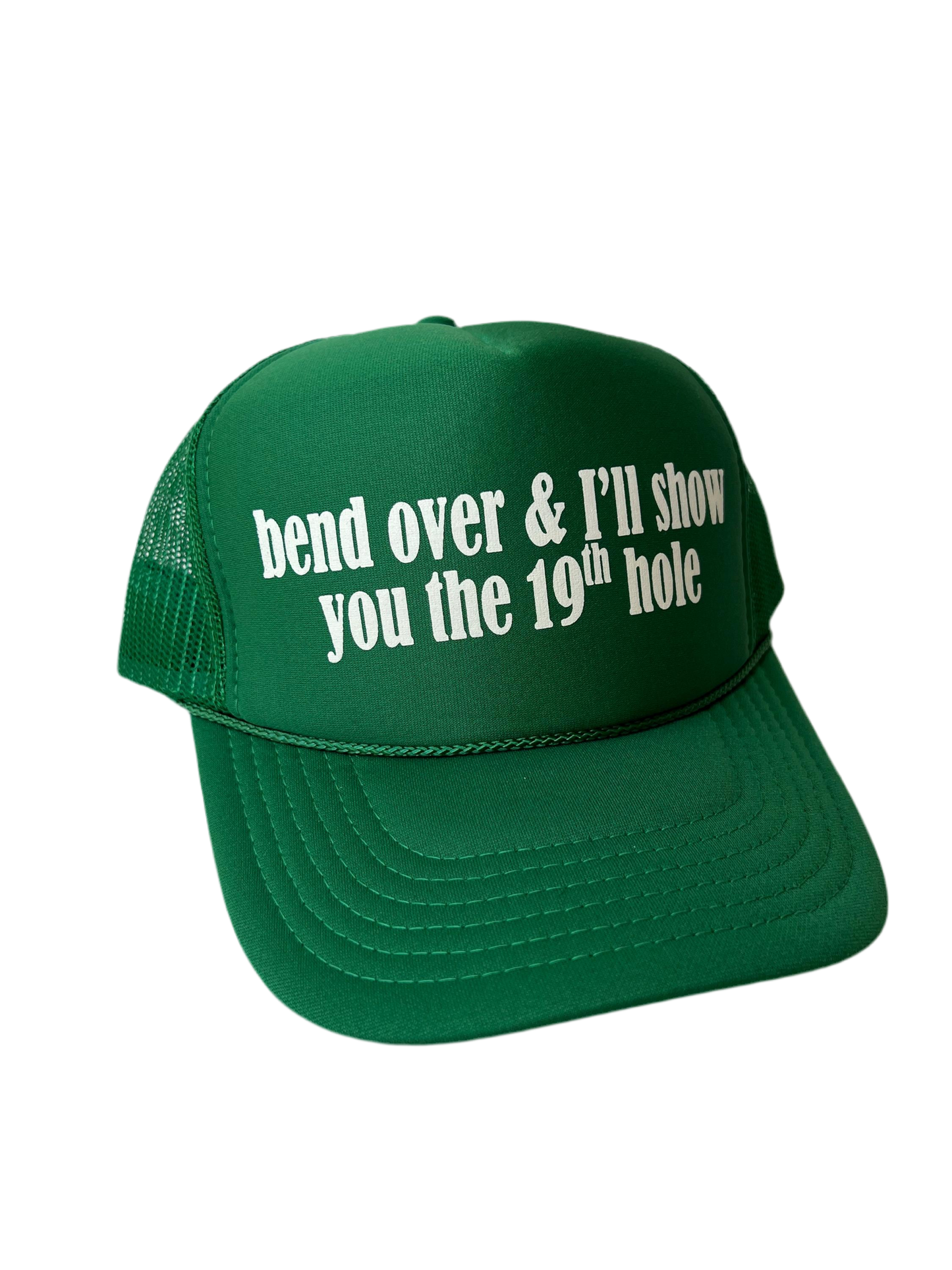 Bend Over & I’ll Show You The 19th Hole Trucker Hat - Funny Golf Trucker Hats
