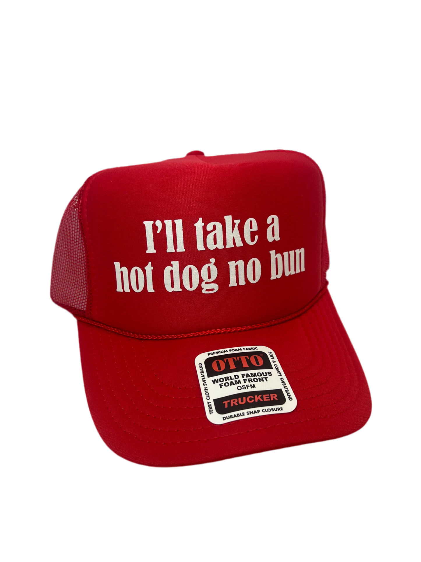 I’ll Take A Hot Dog No Bun Trucker Hat - Funny Trucker Hats