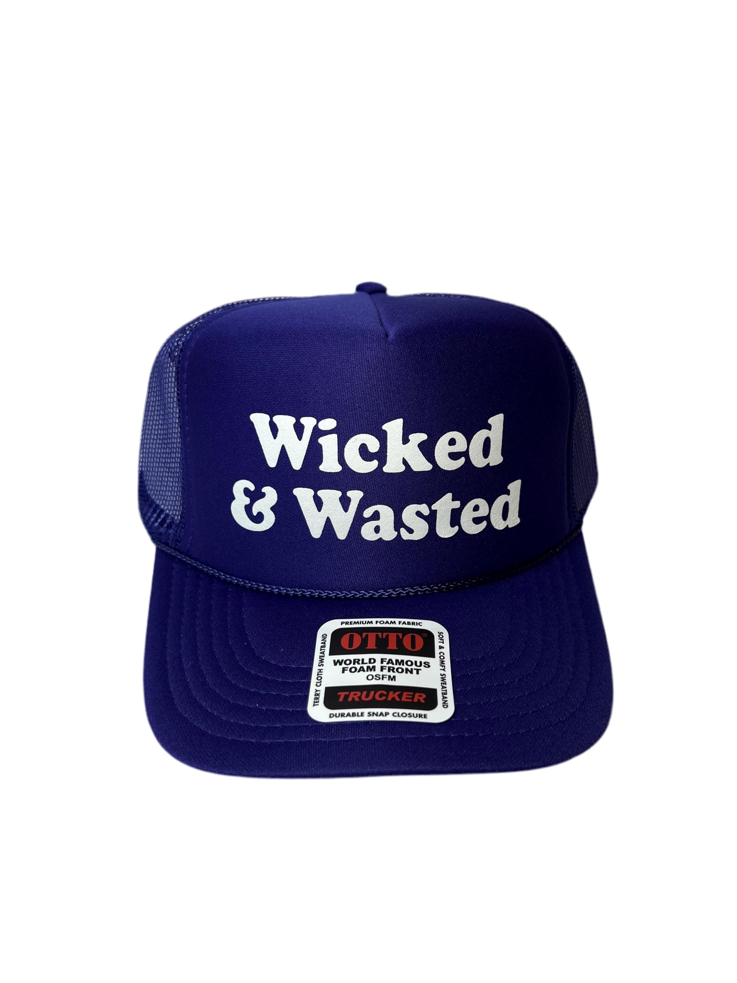 Wicked & Wasted Trucker Hat - Funny Trucker Hats