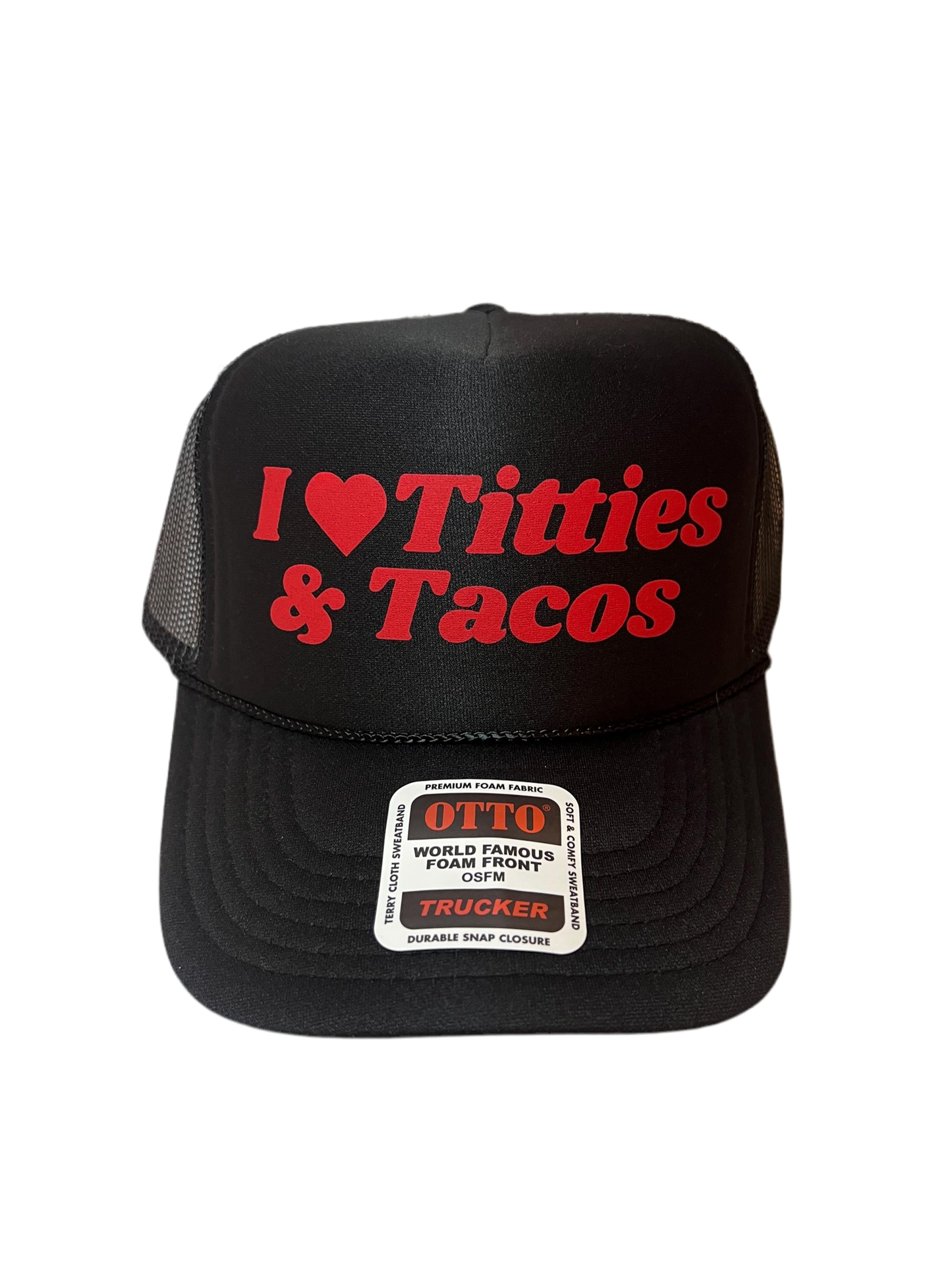 I Love Titties & Tacos Trucker Hat - Funny Trucker Hats