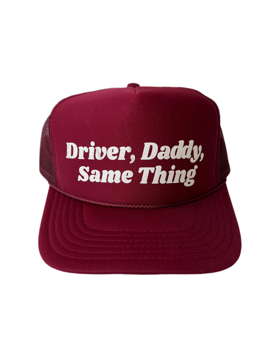 Driver, Daddy, Same Thing Trucker Hat - Funny Golf Trucker Hats